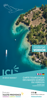 Carte Touristique des Basses-Gorges et du lac d'Esparron de Verdon