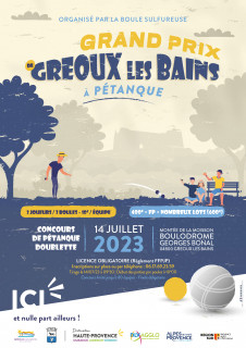 Grand prix de Gréoux-les-Bains à Pétanque 14 juillet