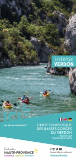 Tourist map og Basses Gorges du Verdon