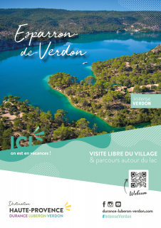 Visite libre du village et tour du lac de Esparron de Verdon