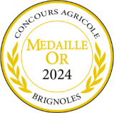 Médaille d'Or concours des miels de Brignoles