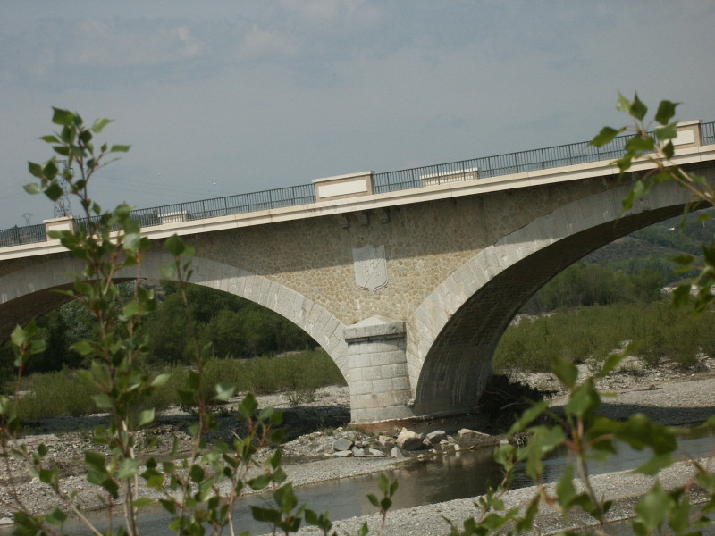 Plaque du pont de la Durance